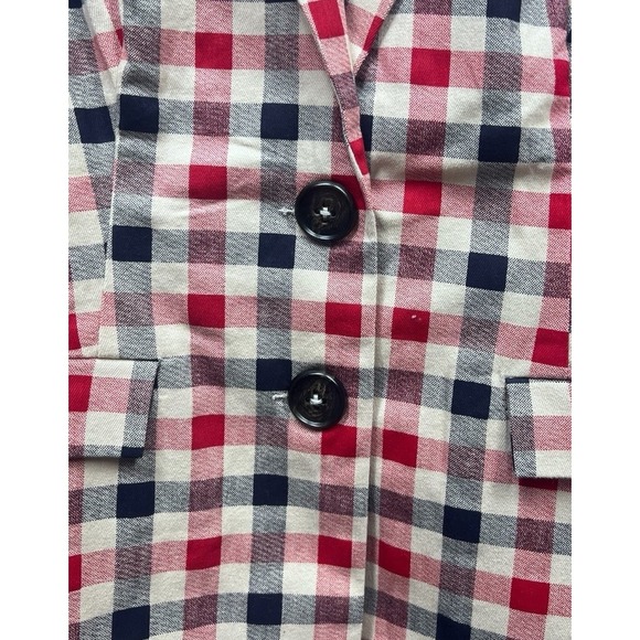 English Factory Plaid Check Blazer Women's Size Medium - Picture 5 of 5